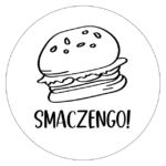 Naklejki Smacznego burger