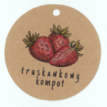 Zawieszki przetwory TRUSKAWKOWY KOMPOT