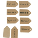 Zawieszki/etykiety kraft personalizowane