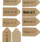 Zawieszki/etykiety kraft personalizowane