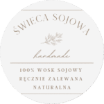 Naklejki Świeca sojowa handmade
