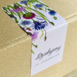 Naklejki banderole na pudełka Dziękujemy za zamówienie