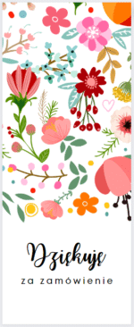 Naklejki banderole na pudełka Dziękuję za zamówienie - obrazek 2