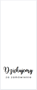 Naklejki banderole na pudełka Dziękujemy za zamówienie - obrazek 2
