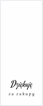 Naklejki banderole na pudełka Dziękuję za zakupy - obrazek 2