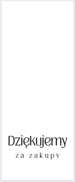 Naklejki banderole na pudełka Dziękujemy za zakupy - obrazek 2