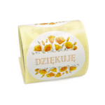 Naklejki na rolce Dziękuję kwiaty