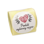 Naklejki na rolce PRODUKT RĘCZNIE WYKONANY