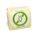 Naklejki na rolce BEZ GMO