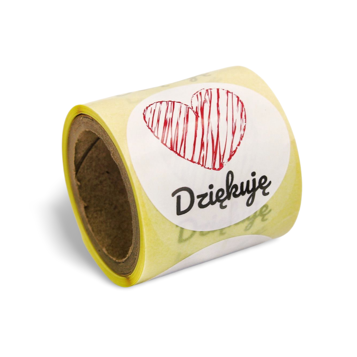 1284 Naklejki na rolce DZIĘKUJĘ - obrazek 1