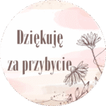 Naklejki DZIĘKUJĘ ZA PRZYBYCIE
