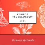 Naklejki na słoiki KOMPOT TRUSKAWKOWY