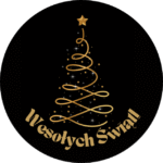 Naklejki Wesołych Świąt choinka