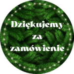 Naklejki Dziękujemy zamówienie lampki