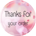 Naklejki THANKS FOR YOUR ORDER