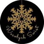 Naklejki Wesołych Świąt śnieżynka