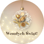 Naklejki Wesołych Świąt lampki