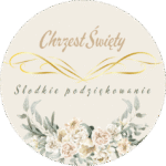 Naklejki Chrzest Słodkie podziękowanie