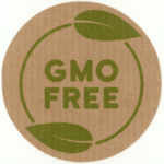 Naklejki  kraft GMO FREE