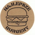 Naklejki  kraft NAJLEPSZE BURGERY