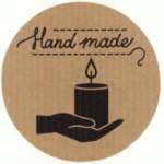 Naklejki  kraft HANDMADE