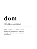 Plakat Dom