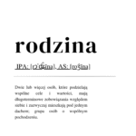 Plakat Rodzina