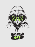 Plakat Hacker cat