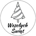 Naklejki na rolce Wesołych Świąt choinka - obrazek 2