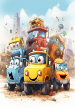 Plakat Auta dla dzieci