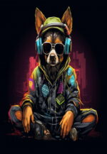 Plakat Music Dog