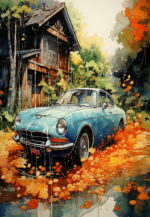 Plakat Auto moto grafika