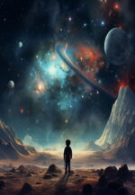 Plakat Sci-Fi Kosmos