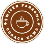 Naklejki GORĄCA KAWA ŚWIEŻO PARZONA