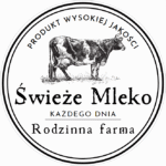 Naklejki ŚWIEŻE MLEKO RODZINNA FARMA