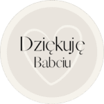 Naklejki Dzień Babci Dziękuję Babciu