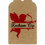 Etykiety kraft Walentynki amor