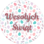 Naklejki wielkanocne Wesołych Świąt