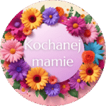 Naklejki Dzień Matki Kochanej mamie