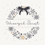 Naklejki na świece Wesołych Świąt