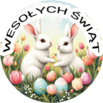 Naklejki wielkanocne Wesołych Świąt