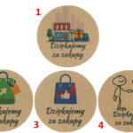 Naklejki kraft DZIĘKUJEMY ZA ZAKUPY WZORY