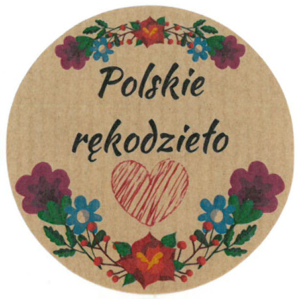 400 Naklejki kraft POLSKIE RĘKODZIEŁO - obrazek 1