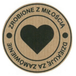 Naklejki kraft ZROBIONE Z MIŁOŚCIĄ