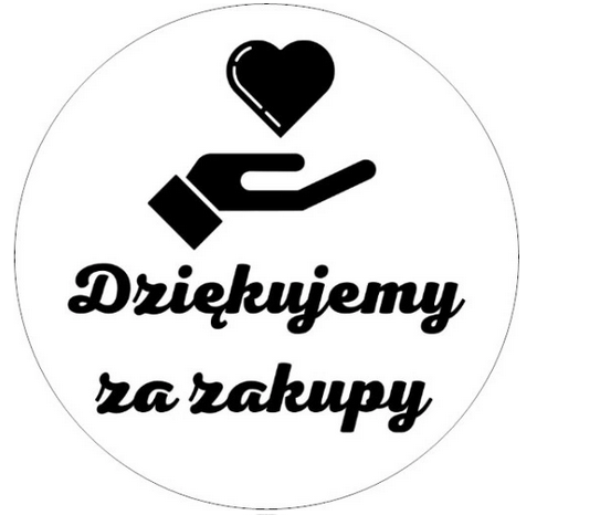 452 Naklejki DZIĘKUJEMY ZA ZAKUPY - obrazek 1