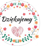 Naklejki DZIĘKUJEMY WIANEK