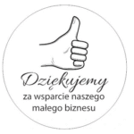 Naklejki DZIĘKUJEMY ZA WSPARCIE