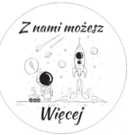Naklejki Z NAMI MOŻESZ WIĘCEJ