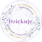 Naklejki DZIĘKUJĘ RĘKODZIEŁO