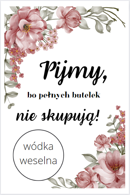 526 Zawieszki na alkohol PIJMY - obrazek 1